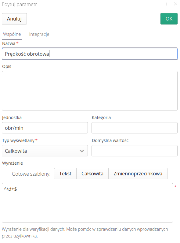 system parametertemplates 3e886