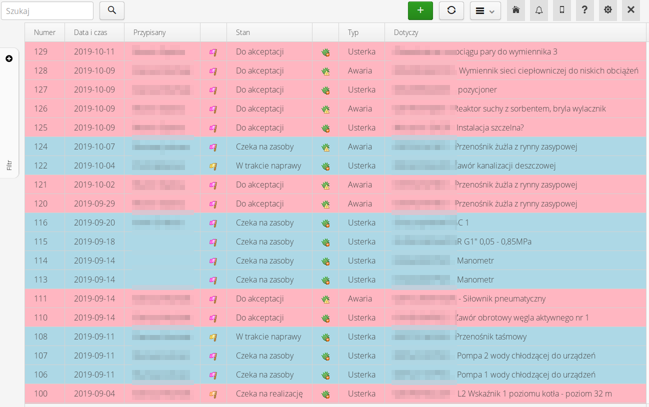 admin serwis lista