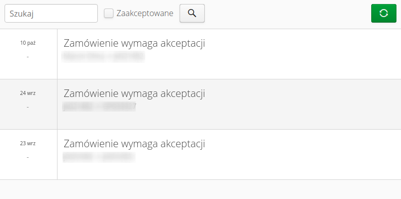 decyzje lista