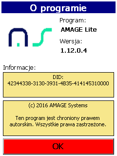 amage mobile ce lite about application