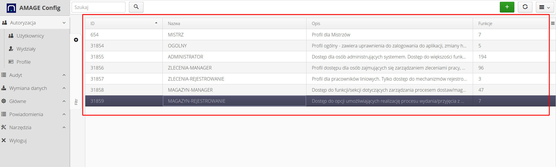 common access profiles 98340