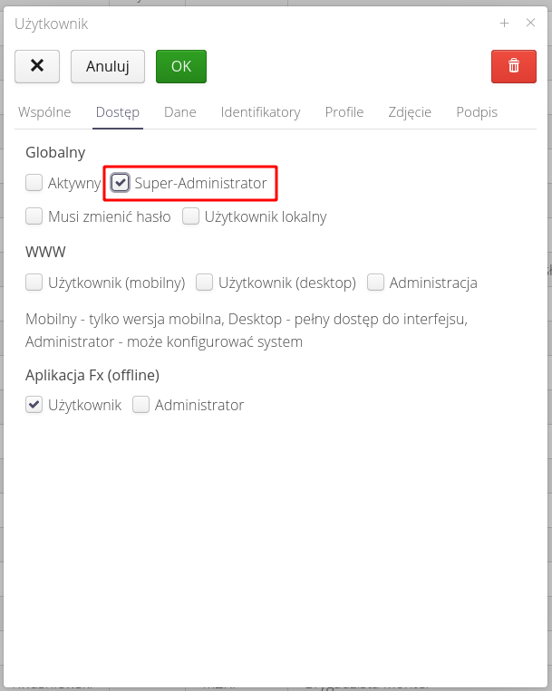 common access profiles dc0b1