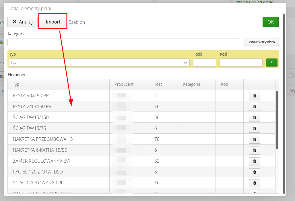 construction create order plan 289ab