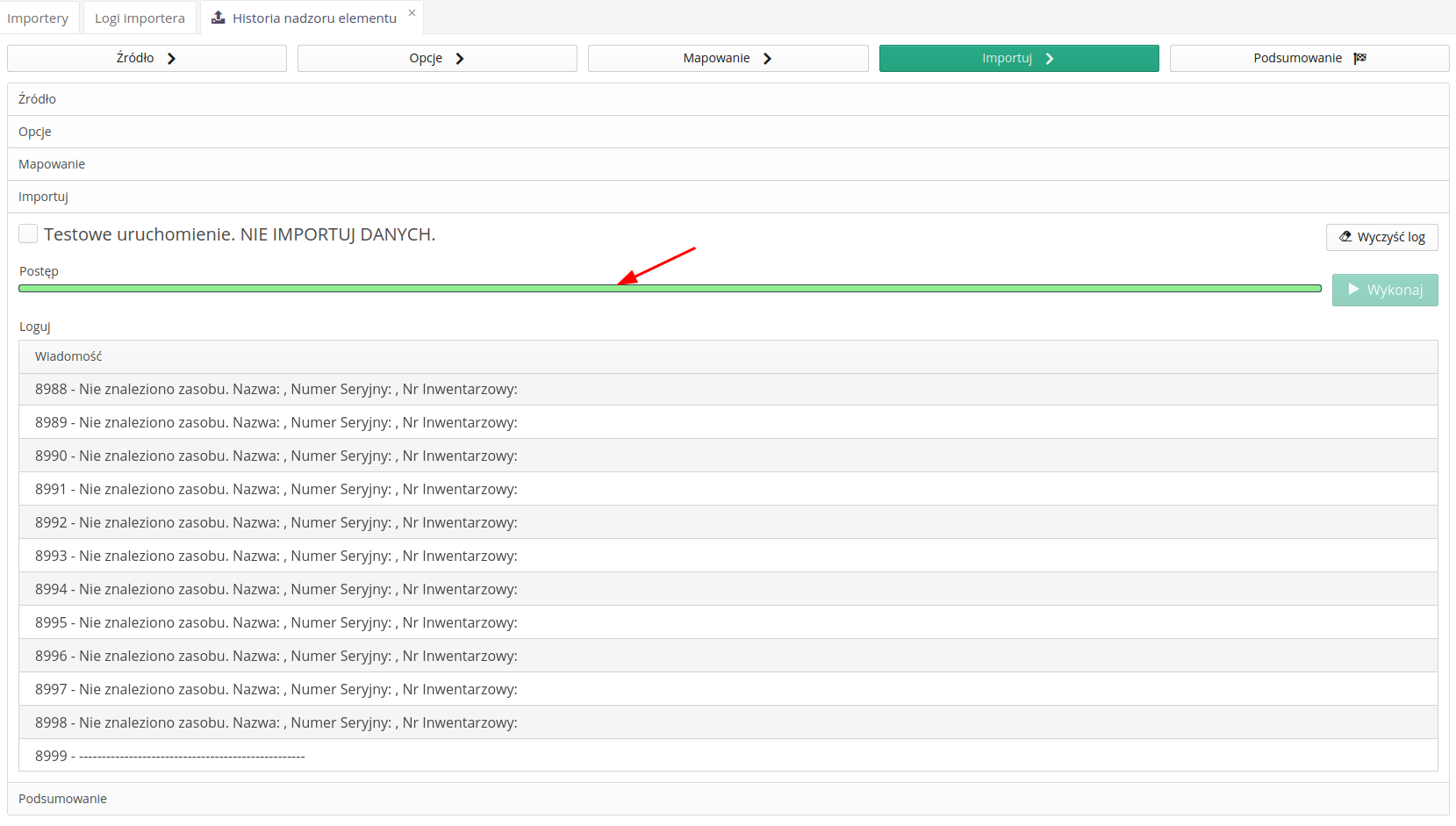 supervision import history changes 25403