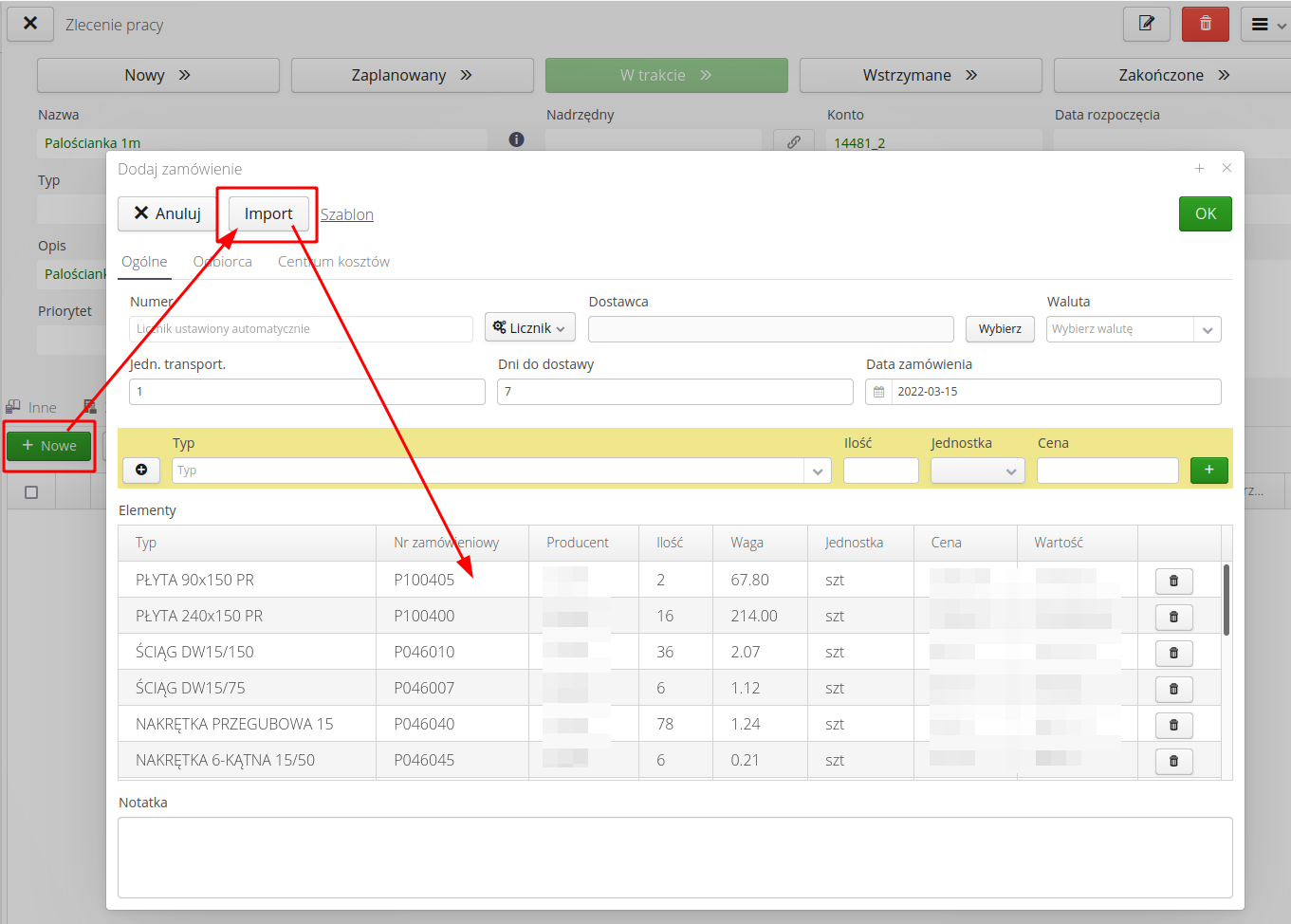 construction create order plan af706