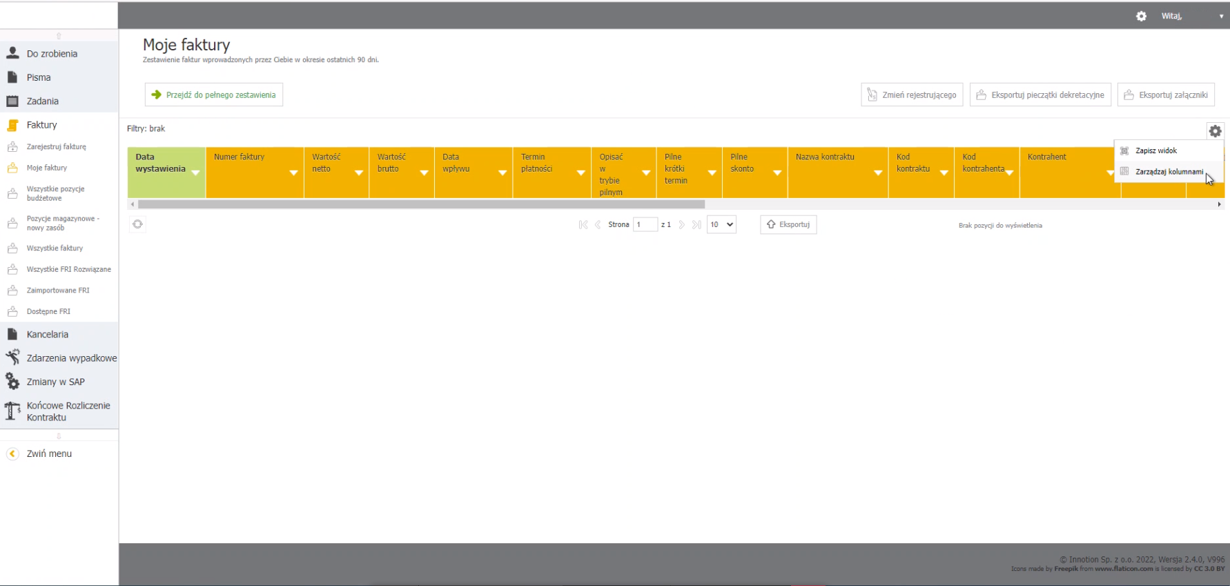 construction export workflow invoices d9601