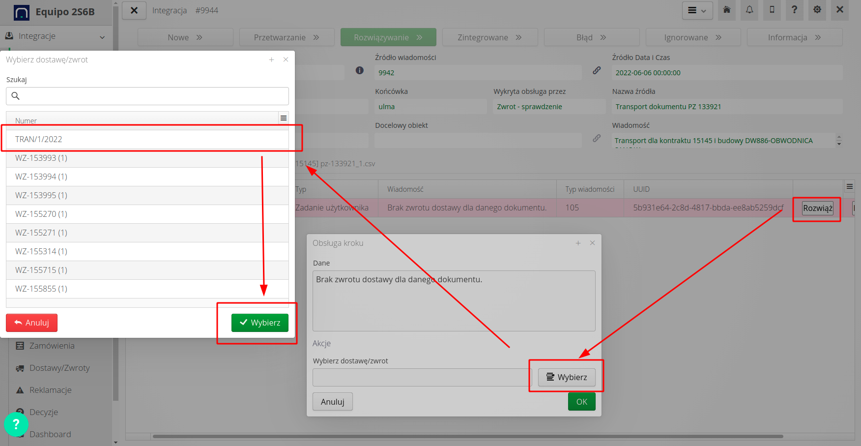 delivery integration handling ccdd4