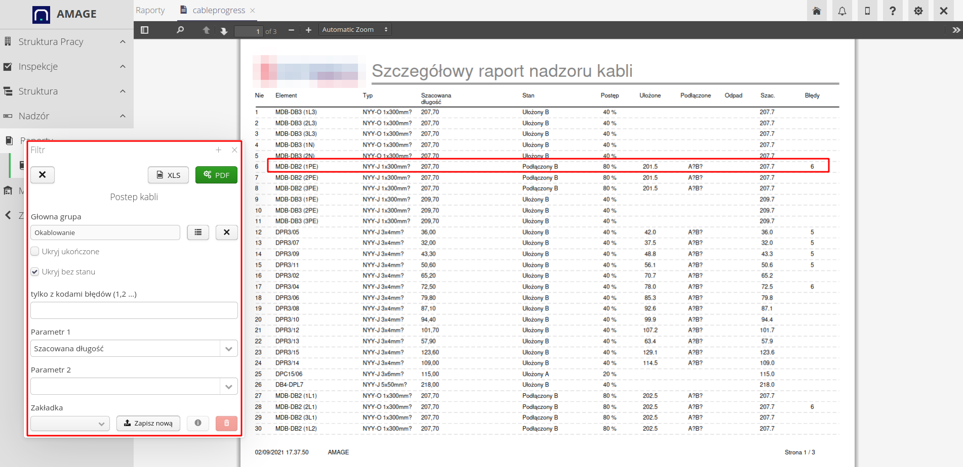 construction generate electric reports 07498