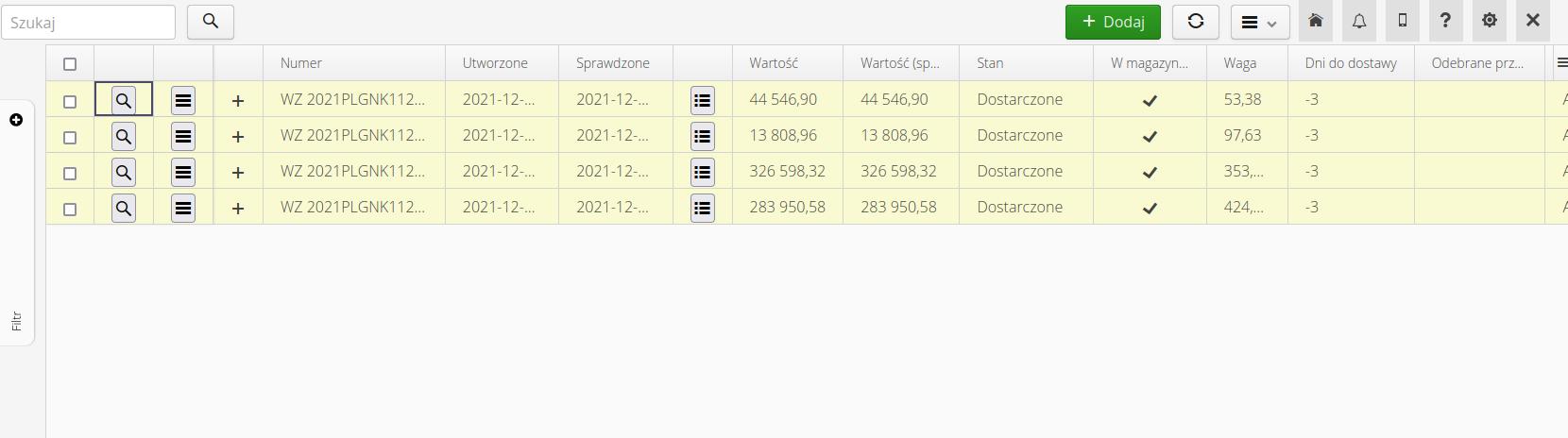 construction order to warehouse and lease 20aa6