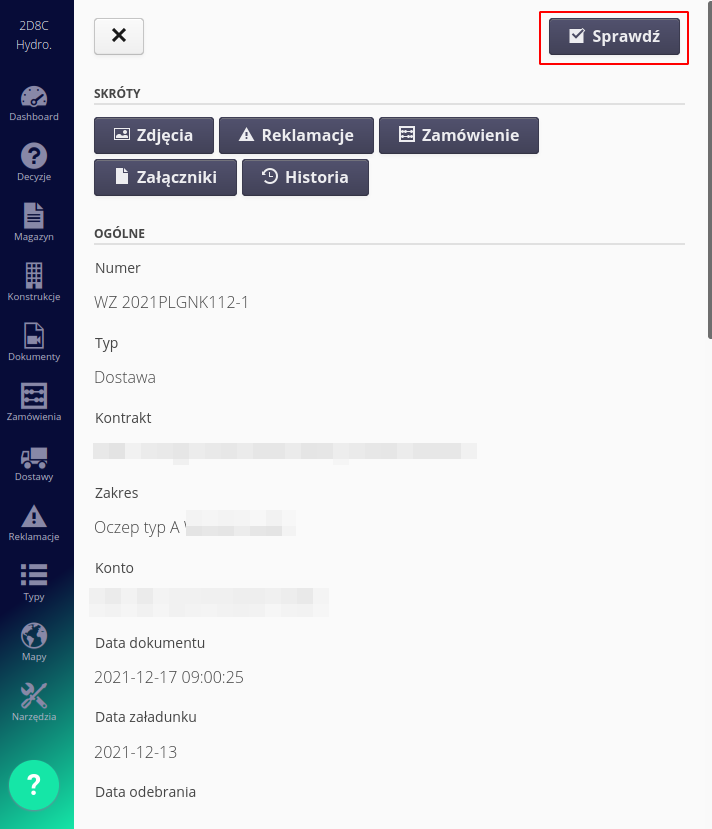 construction order to warehouse and lease e2138
