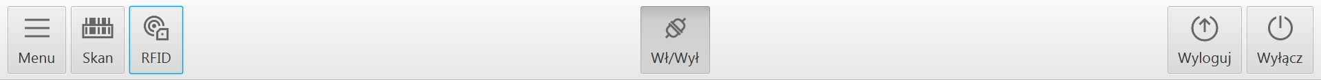 main toolbar