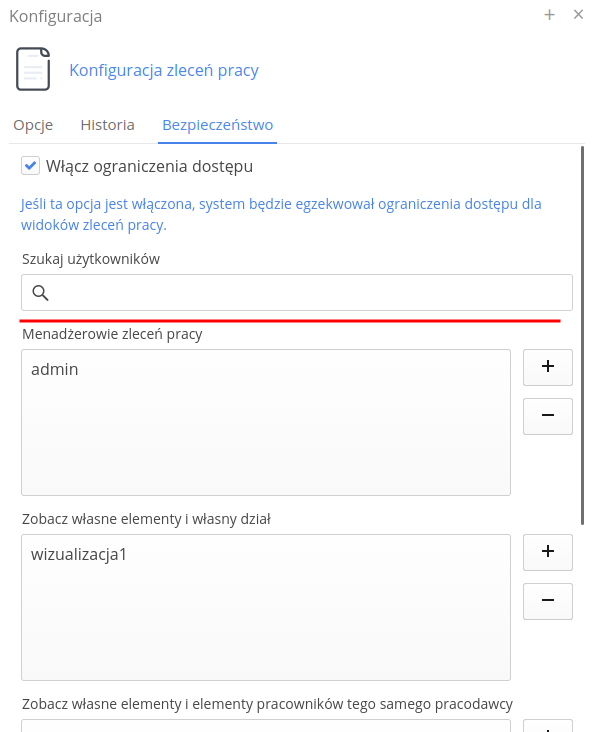 record permissions groups
