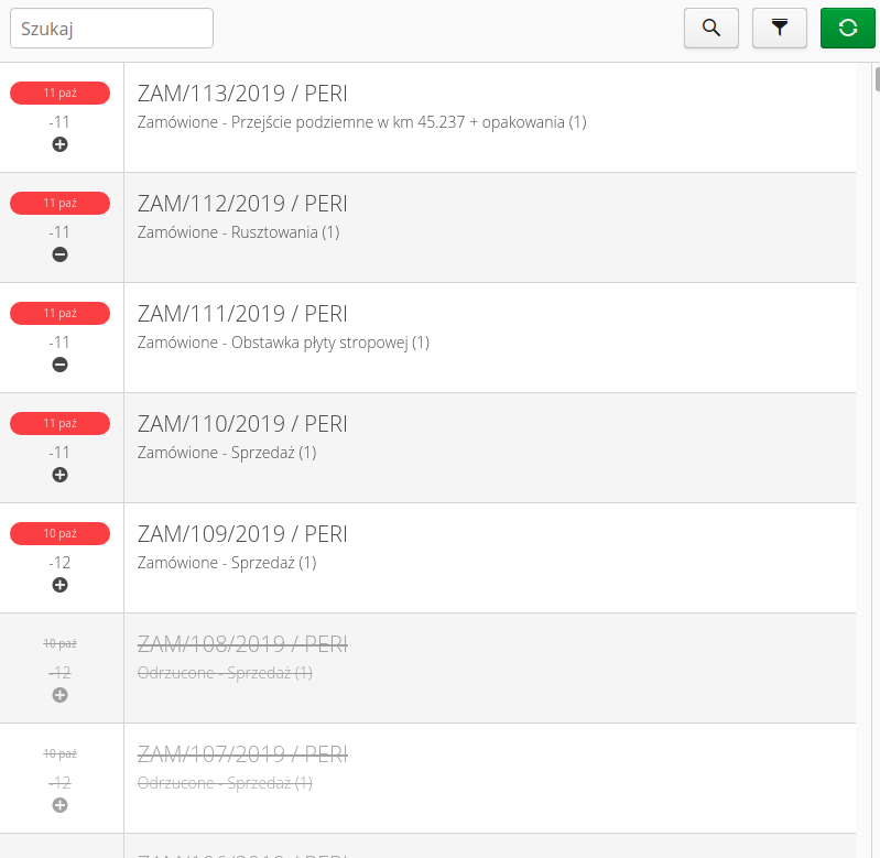 zamowienia lista