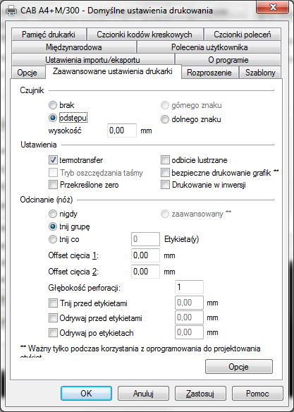 hardware configuration default printer conf