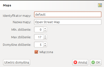 maps mapy domyslna