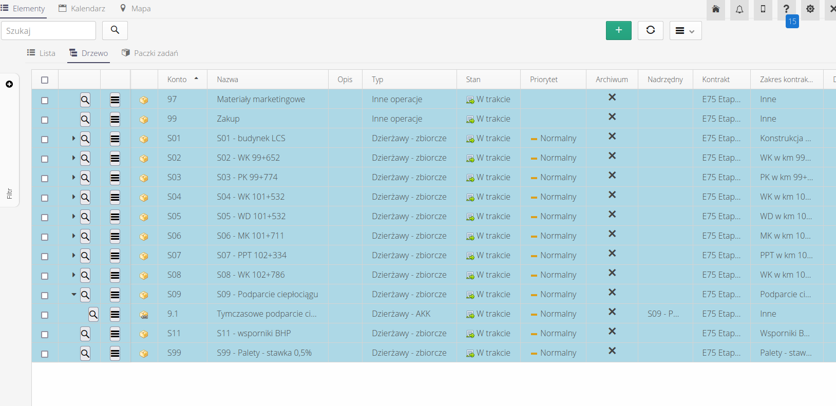 workstructure assign root tasks 7ef13