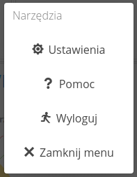 menu systemowe